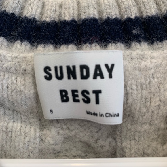 aritzia/sunday best cropped sweater vest - Picture 5 of 7